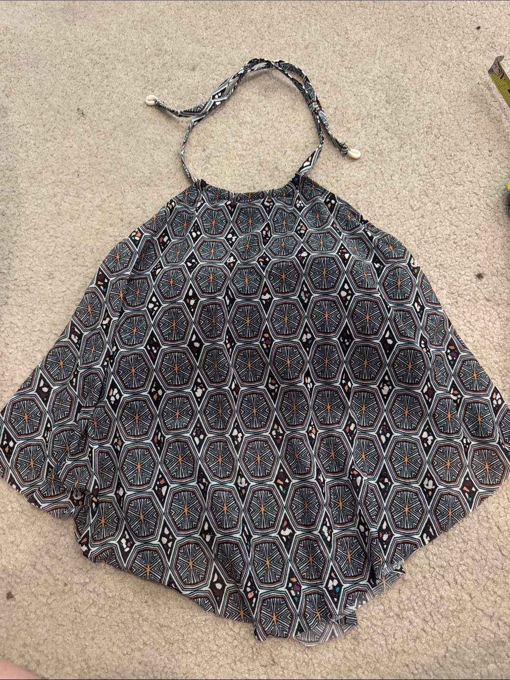 Geometric Halter Neck swim top size 34C